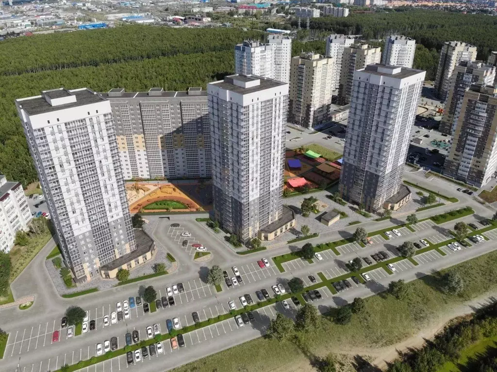 Студия Тюменская область, Тюмень ул. Мельникайте, 2к17 (26.61 м) - Фото 1
