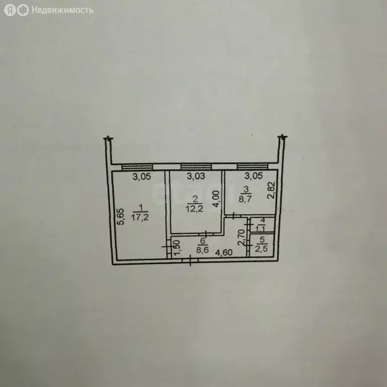 2-комнатная квартира: Махачкала, улица Магомедтагирова, 163А (50 м) - Фото 0