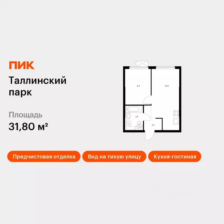 1-к кв. Ленинградская область, Ломоносовский район, Аннинское ... - Фото 1