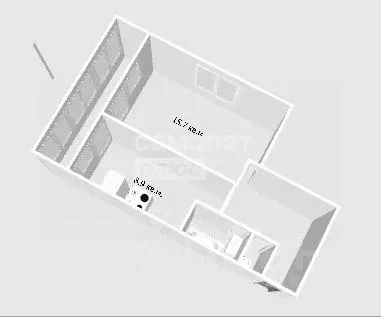 1-к кв. Ленинградская область, Тосненский район, Форносовское ... - Фото 2