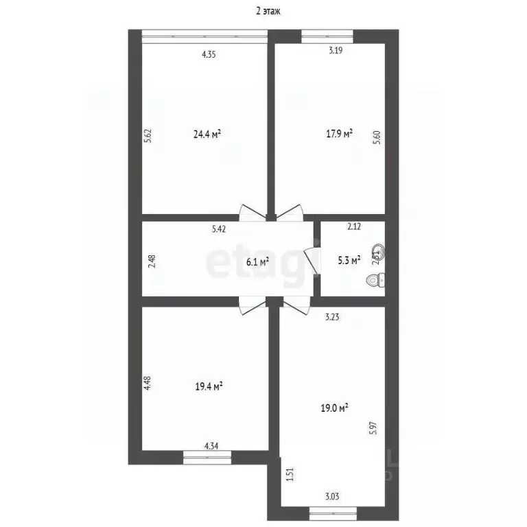 Таунхаус в Ямало-Ненецкий АО, Новый Уренгой Строителей мкр, 6к3 (196 ... - Фото 2