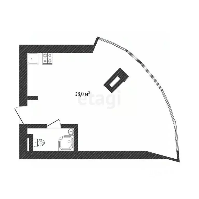 1-к кв. Белгородская область, Белгород ул. Белгородского полка, 62 ... - Фото 0