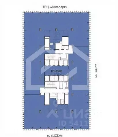 Помещение свободного назначения в Москва Ходынский бул., 6с1 (1687 м) - Фото 2