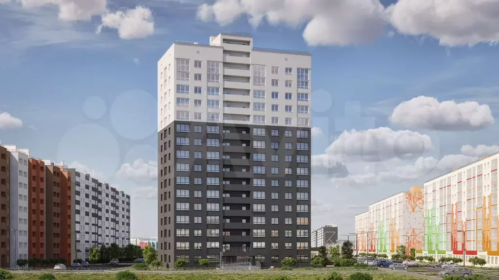 1-к. квартира, 39,6 м, 15/16 эт. - Фото 1