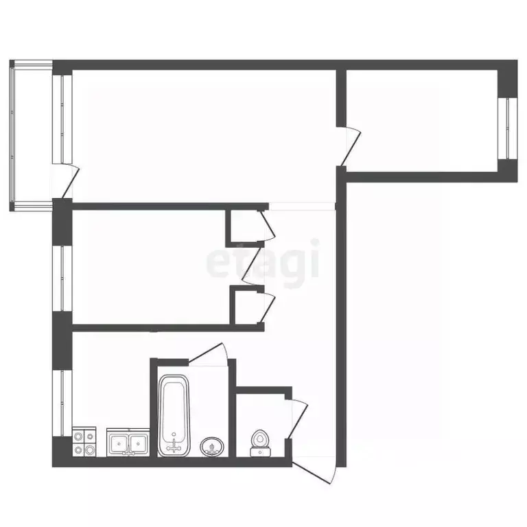 3-к кв. Тамбовская область, Тамбов Широкая ул., 7г (59.1 м) - Фото 1