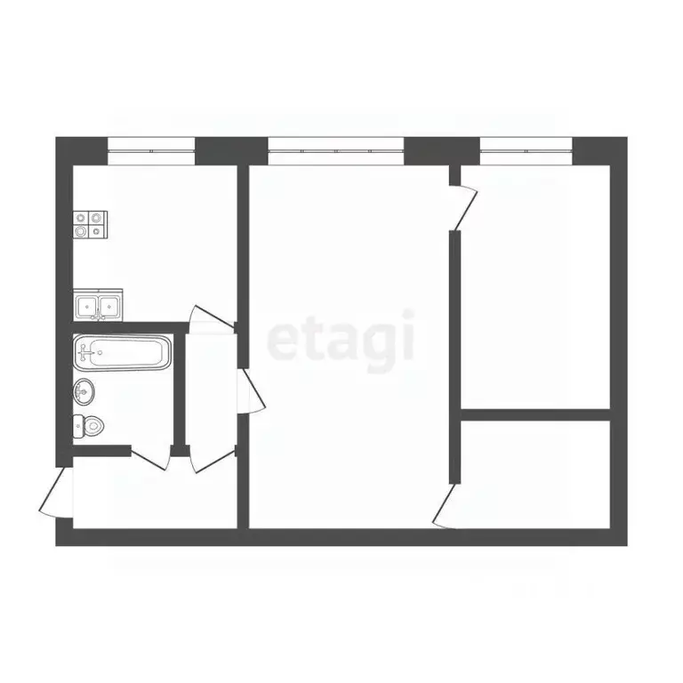 2-к кв. Камчатский край, Петропавловск-Камчатский ул. Горького, 15 ... - Фото 2