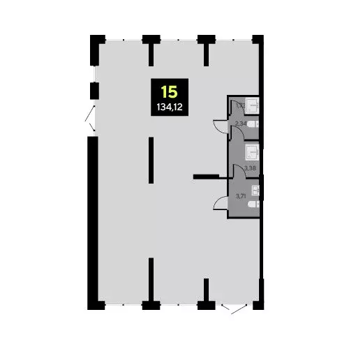 Офис (134.12 м) - Фото 2