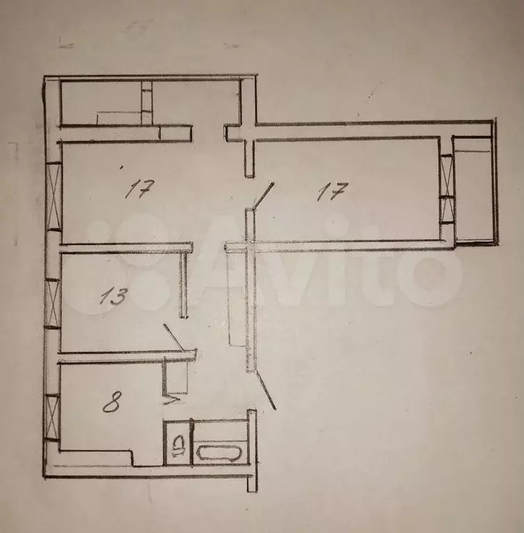 3-к. квартира, 72,7 м, 7/12 эт. - Фото 0