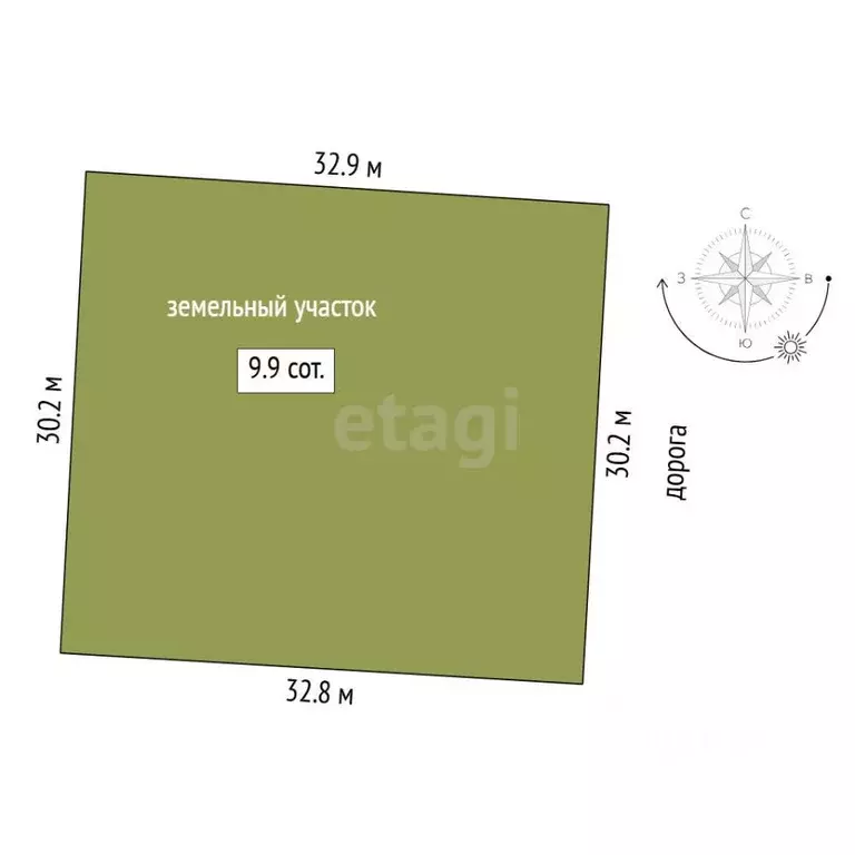 Участок в Тюменская область, Тюмень Большое Царево-1 СНТ,  (9.88 сот.) - Фото 2