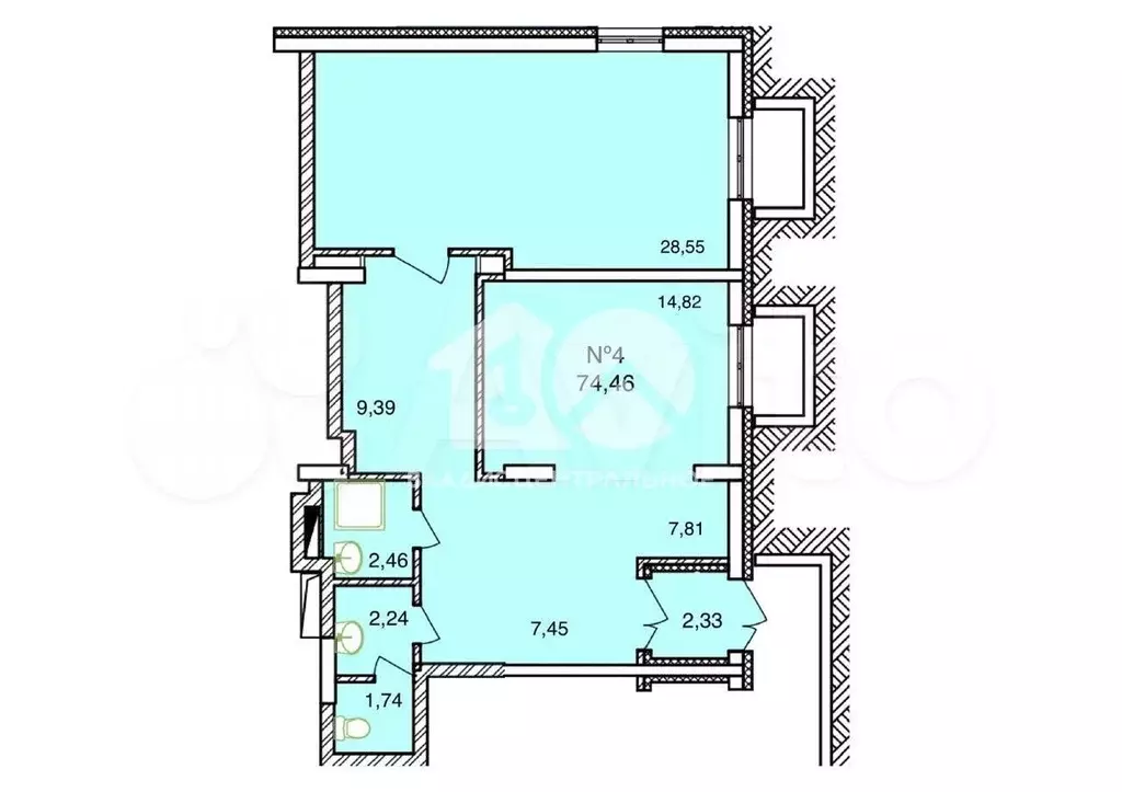 Продам офисное помещение, 77 м - Фото 0