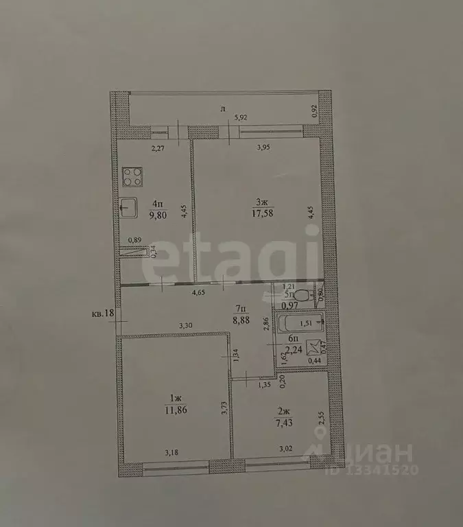 3-к кв. Ульяновская область, Цильнинский район, Анненковское с/пос, с. ... - Фото 2