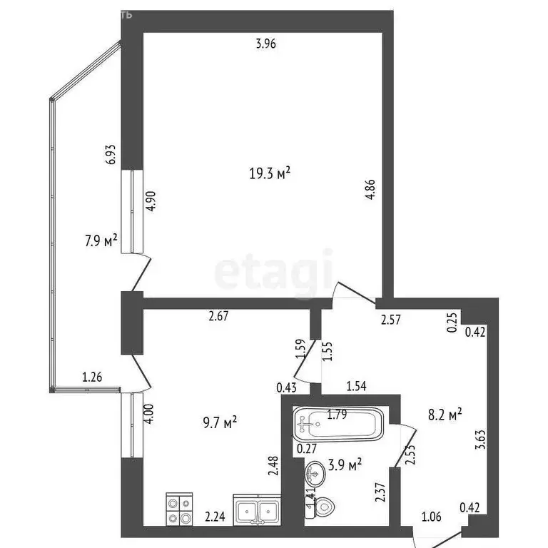 1-комнатная квартира: Анапа, микрорайон Алексеевка, Безымянный ... - Фото 1