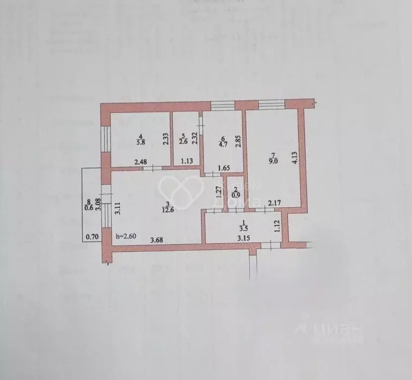 3-к кв. Волгоградская область, Краснослободск Среднеахтубинский район, ... - Фото 2