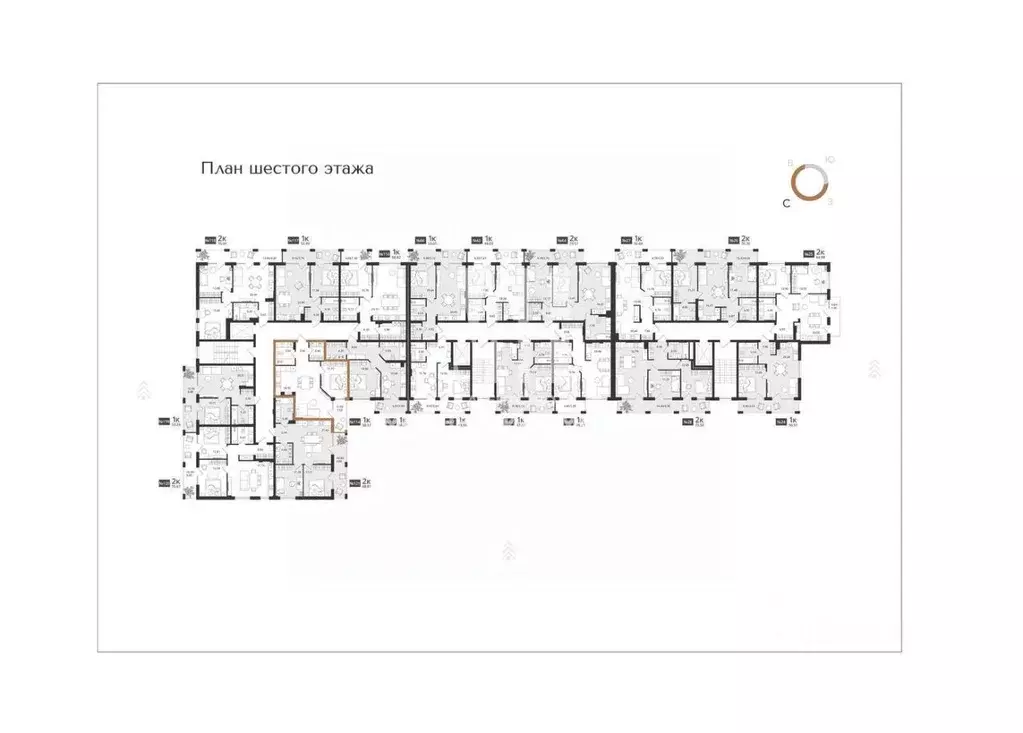 1-к кв. Калининградская область, Светлогорск Новая ул., 108-114 (58.17 ... - Фото 1