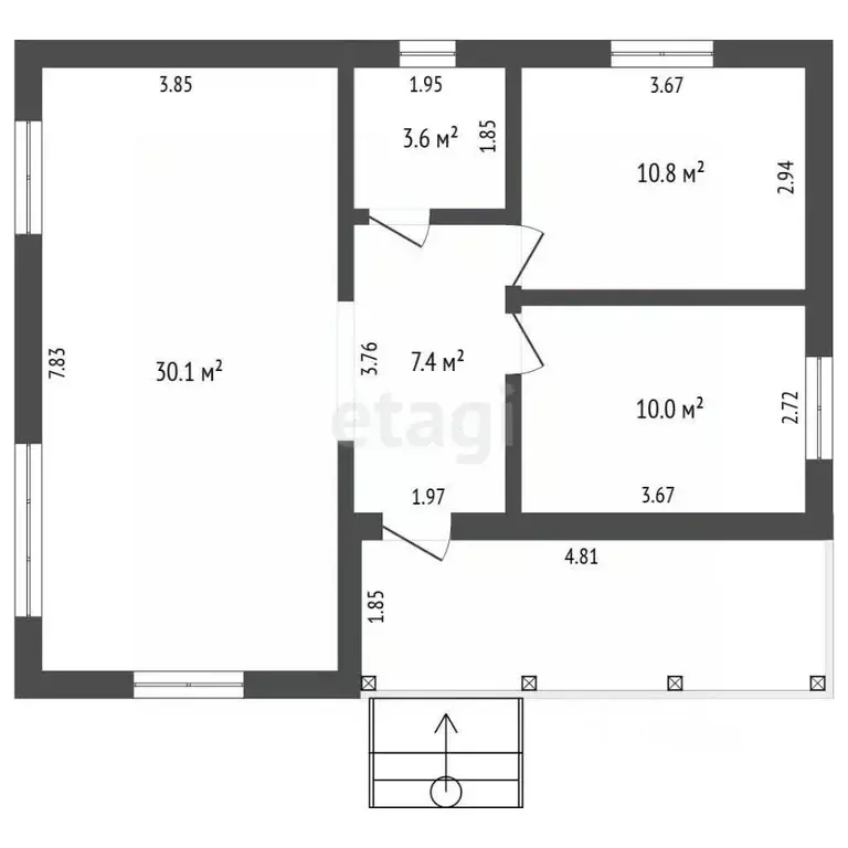 Дом в Московская область, Домодедово Каширские Дачи кп, 79 (77 м) - Фото 2