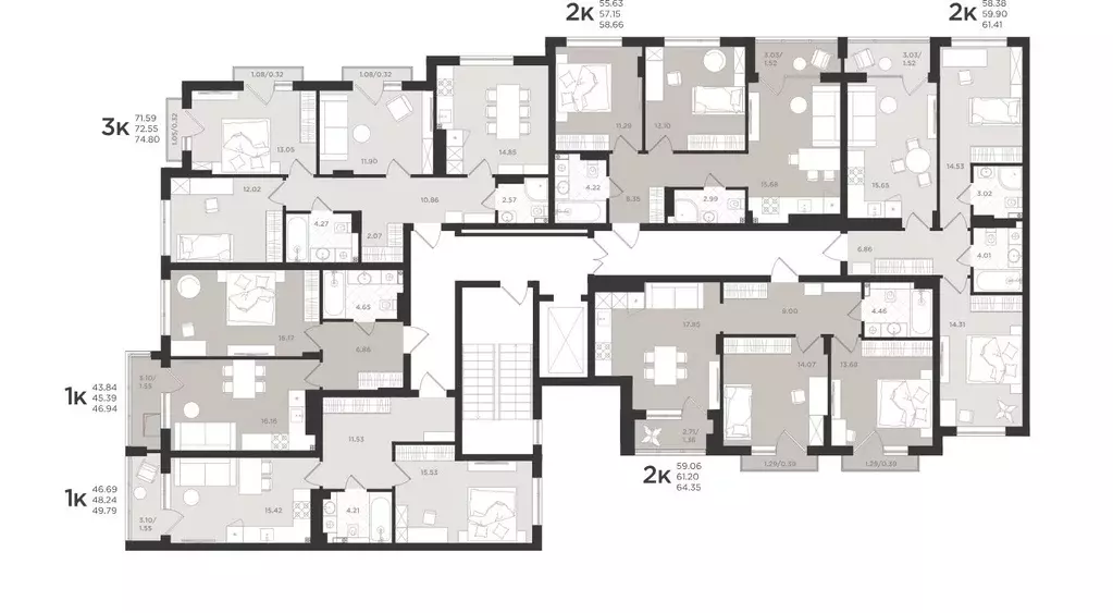 2-к кв. Калининградская область, Светлогорск  (59.93 м) - Фото 2