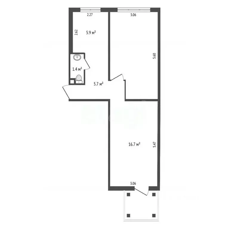 Офис в Камчатский край, Петропавловск-Камчатский ул. Тушканова, 8 (47 ... - Фото 1