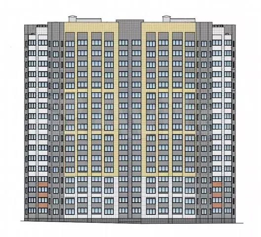 3-к. квартира, 84,8 м, 6/17 эт. - Фото 0