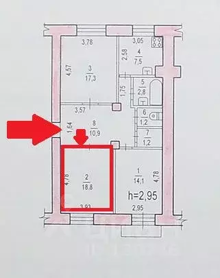 Комната Хабаровский край, Хабаровск Краснореченская ул., 30А (18.8 м) - Фото 2
