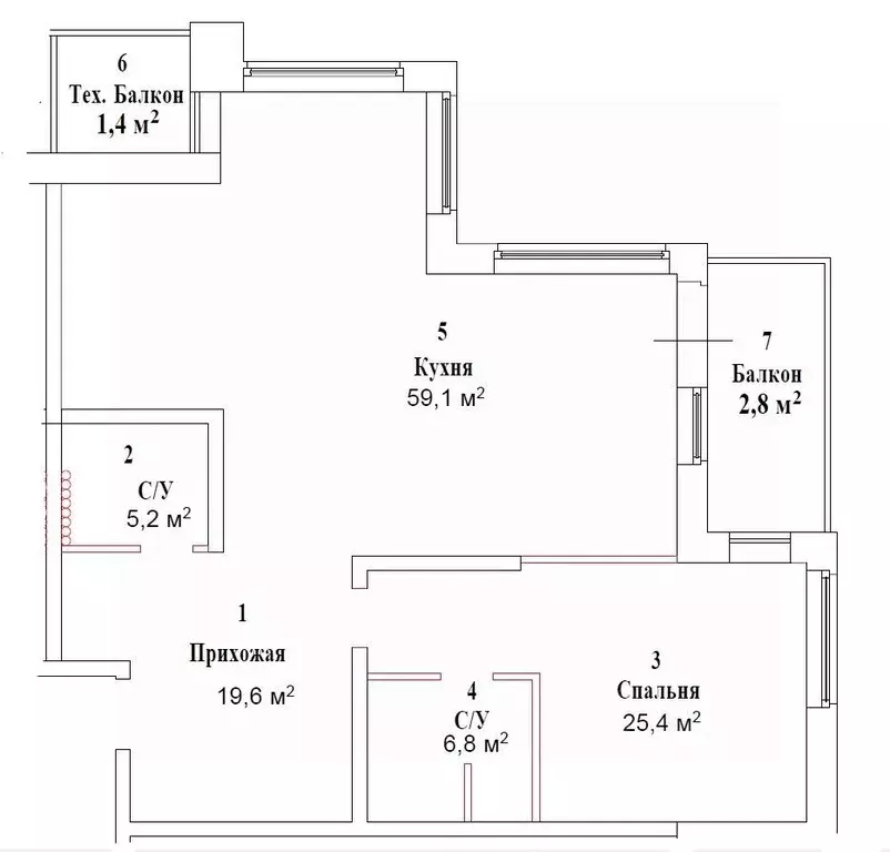 3-к кв. Московская область, Одинцовский городской округ, д. Семенково, ... - Фото 1