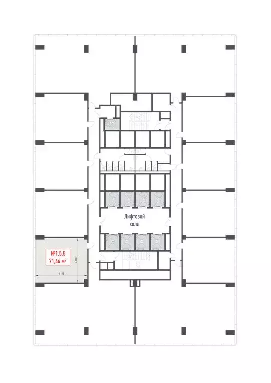 Офис (71.46 м) - Фото 1