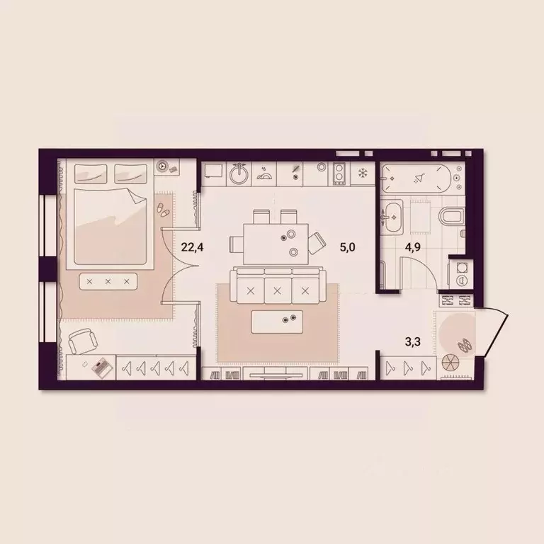 1-к кв. Приморский край, Артем ул. Куйбышева, 11А (35.76 м) - Фото 1