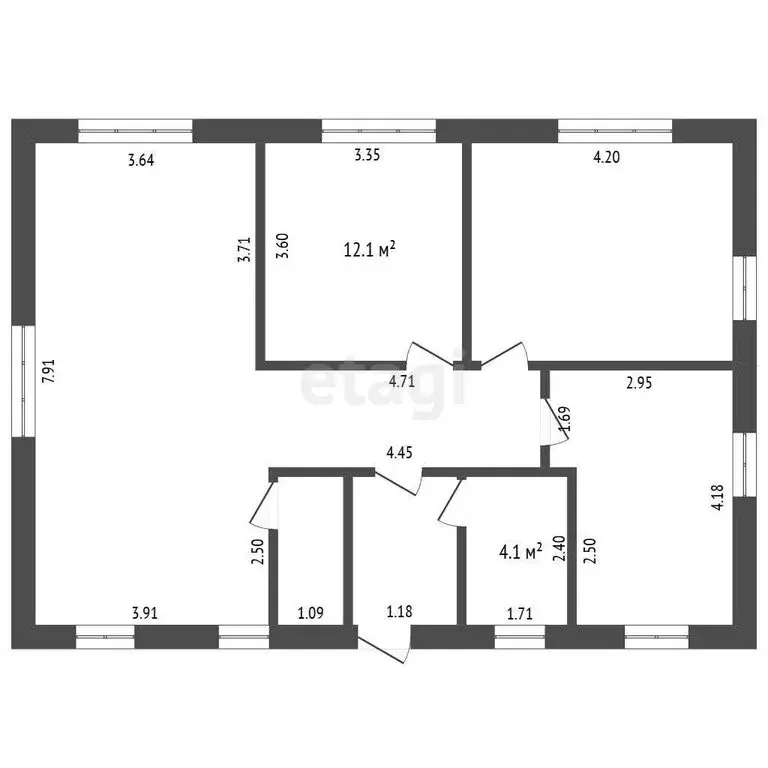 Дом в село Заозерье, Полярная улица (90.1 м) - Фото 1