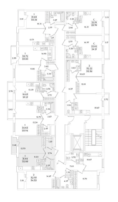 1-к кв. Санкт-Петербург ул. Тамбасова, 5Н (32.88 м) - Фото 1