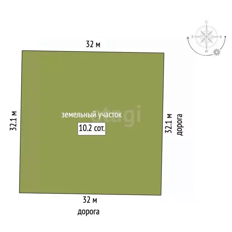 Участок в Крым, Симферопольский район, Перовское с/пос, Новозбурьевка ... - Фото 2