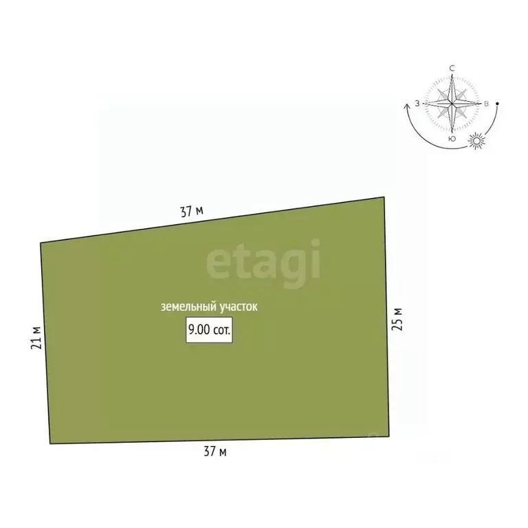 Участок в Амурская область, Благовещенский район, пос. Заречный  (9.0 ... - Фото 2