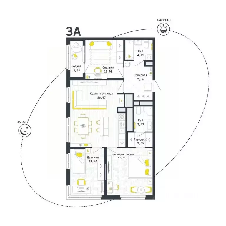 3-к кв. Рязанская область, Рязань Шереметьевская ул., 12к4 (84.87 м) - Фото 0