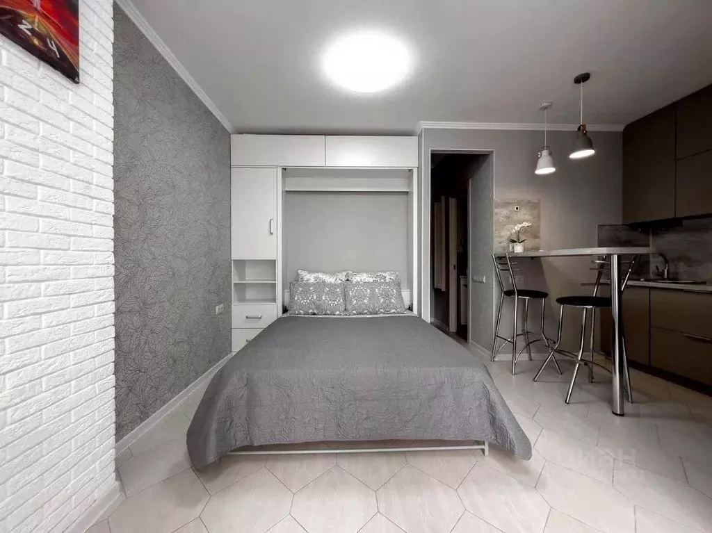 Студия Краснодарский край, Сочи ул. Гастелло, 28к1 (32.0 м) - Фото 1