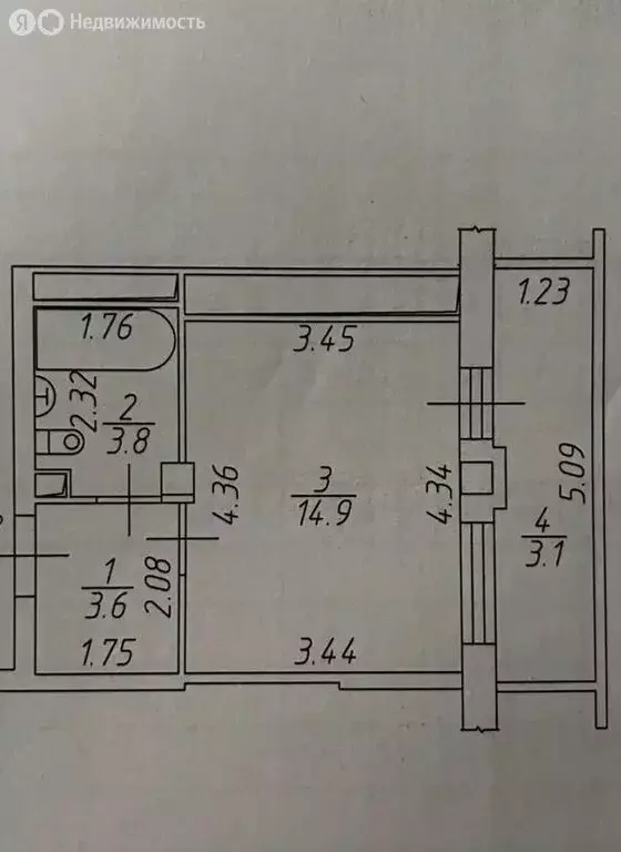 Квартира-студия: Набережные Челны, улица Раскольникова, 5Г (27.4 м) - Фото 1