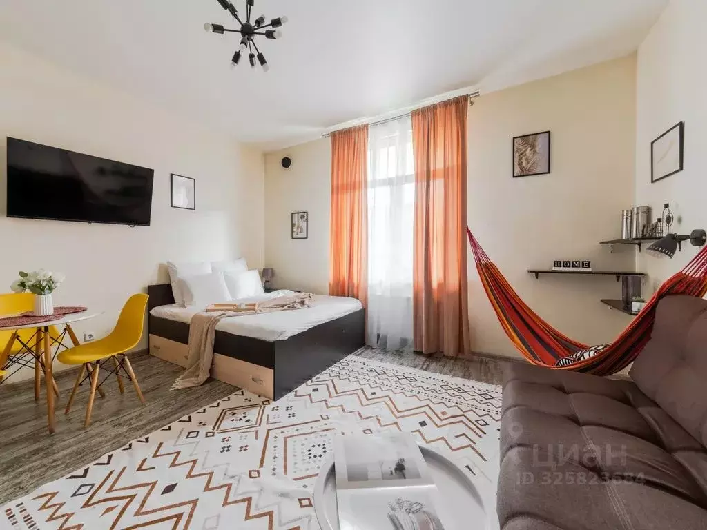 Студия Санкт-Петербург ул. Мира, 37 (36.0 м) - Фото 1