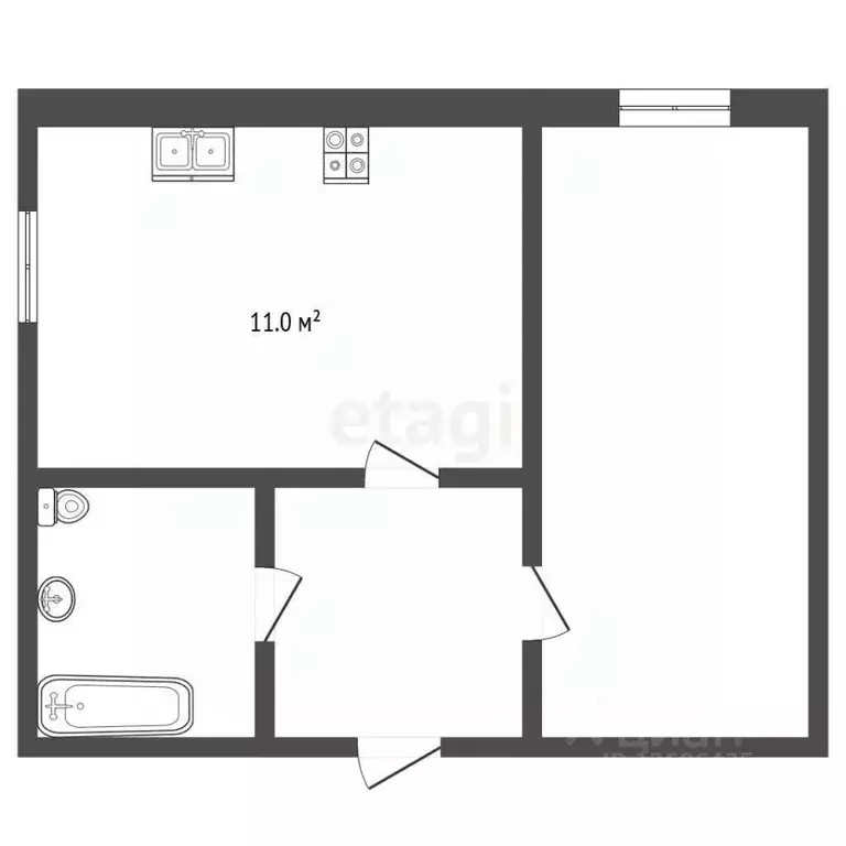 1-к кв. Москва бул. Маршала Рокоссовского, 6к1 (47.2 м) - Фото 2