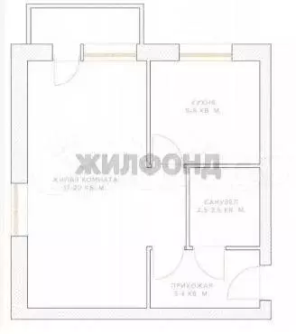 1-к. квартира, 28,7 м, 3/5 эт. - Фото 0
