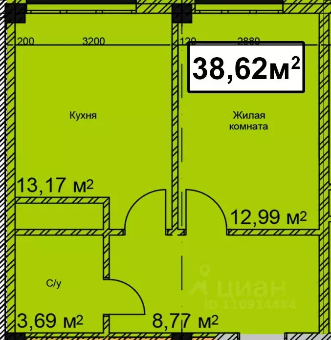1-к кв. Ставропольский край, Ессентуки ул. Благодатная, 22к2 (38.62 м) - Фото 0