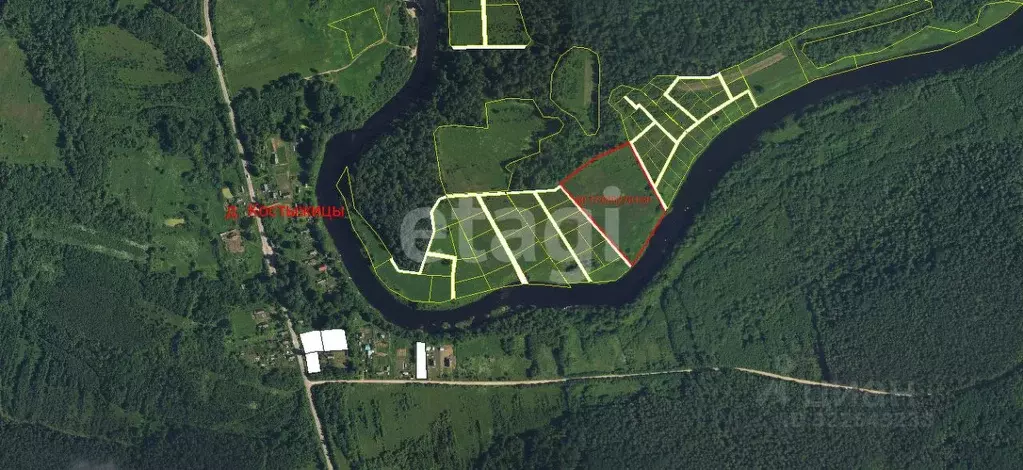 Участок в Псковская область, Порховский муниципальный округ, д. ... - Фото 1