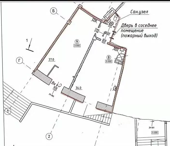 Офис в Санкт-Петербург ул. Беринга, 23к2 (73 м) - Фото 2