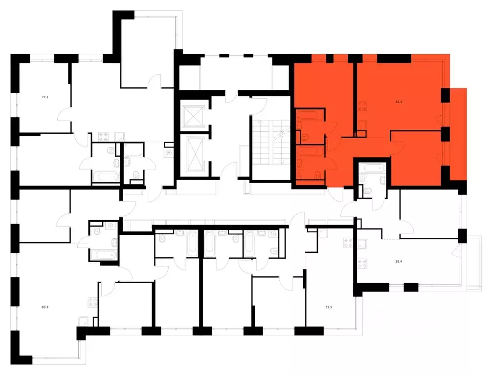 2-к кв. Москва ул. Маршала Прошлякова, 12к2с1 (62.2 м) - Фото 2