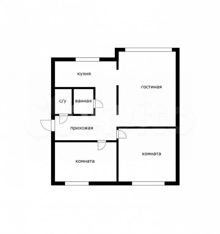 3-к. квартира, 70 м, 1/5 эт. - Фото 0