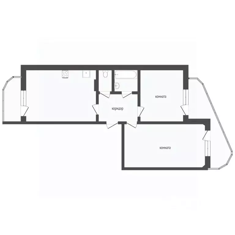 2-к кв. Севастополь ул. Маршала Крылова, 3 (42.0 м) - Фото 2