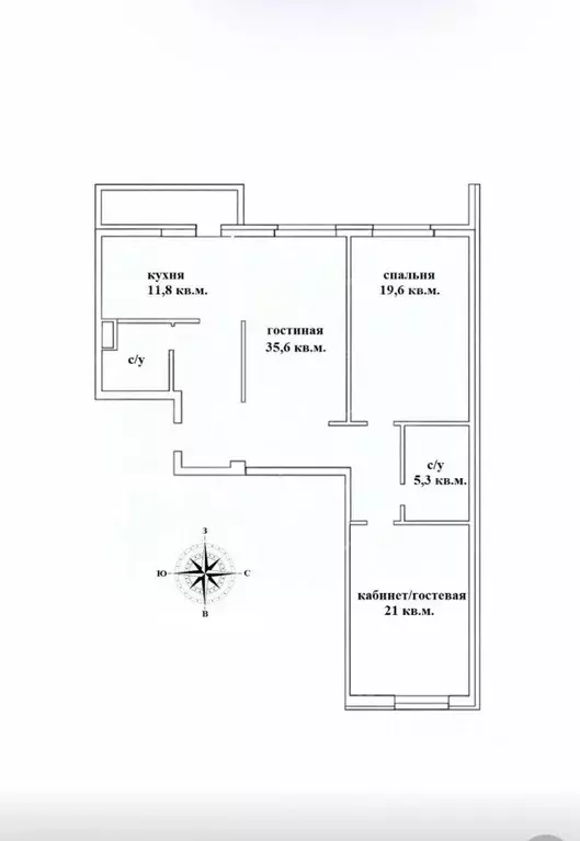 3-к кв. Санкт-Петербург Кременчугская ул., 9К1 (101.6 м) - Фото 1