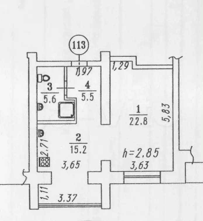 Квартира-студия, 49 м, 2/9 эт. - Фото 0