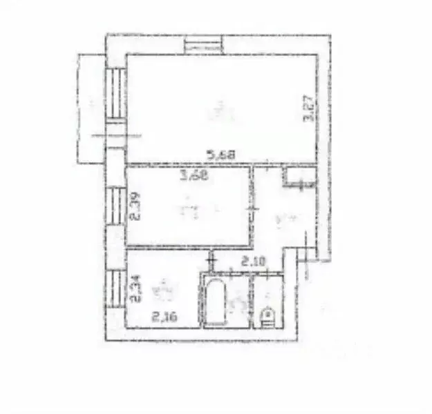 2-к кв. Ленинградская область, Выборгский район, Полянское с/пос, пос. ... - Фото 2