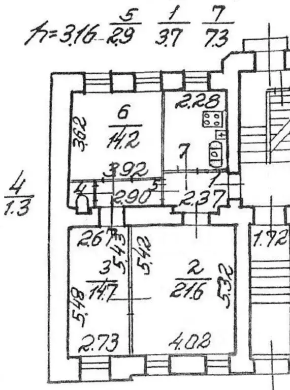 3-к кв. Санкт-Петербург ул. Красного Курсанта, 10Б (65.7 м) - Фото 1