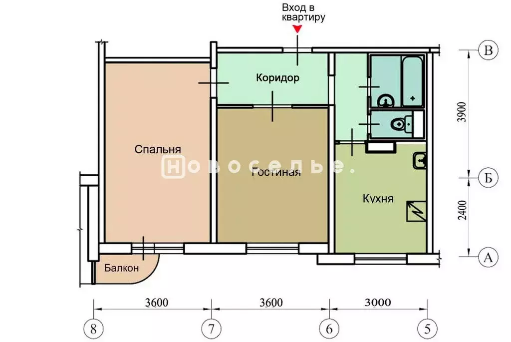 2-комнатная квартира: Рязань, улица Есенина, 71 (54 м) - Фото 0