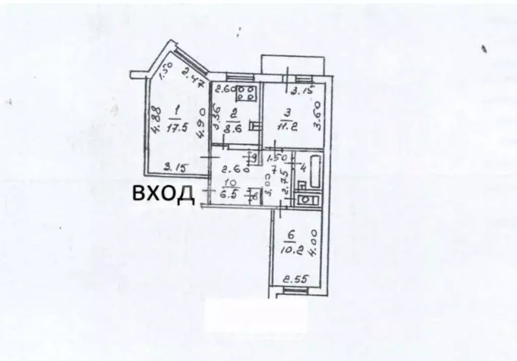3-к кв. Липецкая область, Липецк ул. П.А. Папина, 37 (62.9 м) - Фото 1