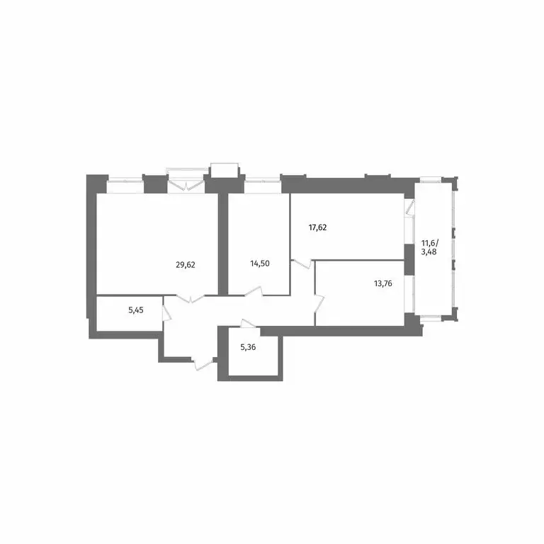 3-комнатная квартира: Санкт-Петербург, Лиственная улица, 20к2 (107 м) - Фото 1