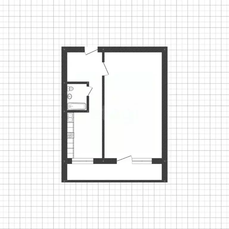 1-к кв. Саратовская область, Саратов Университетская ул., 59Ак1 (43.6 ... - Фото 1